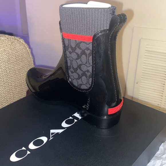 Coach rain boots. New. Original - Picture 2 of 2